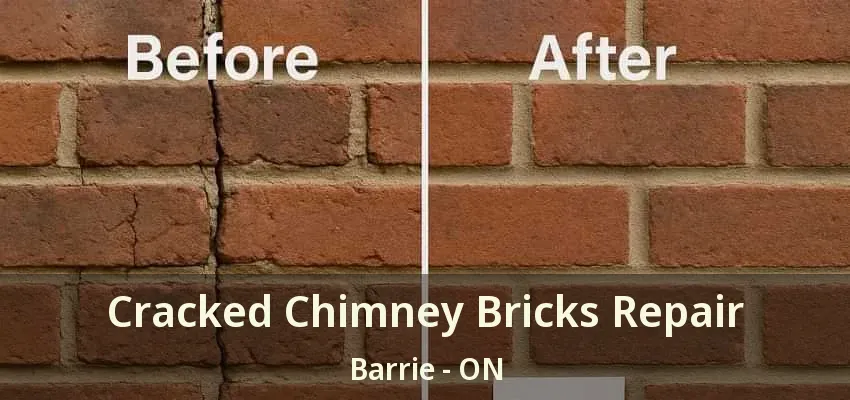 Cracked Chimney Bricks Repair Barrie - ON