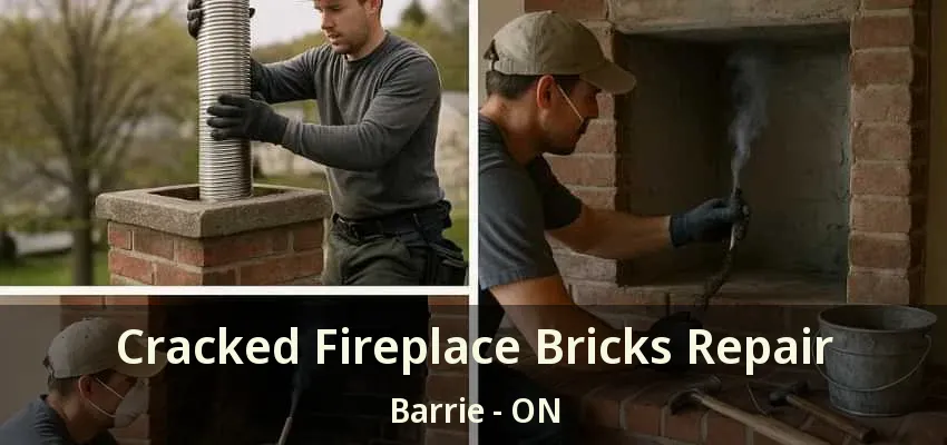 Cracked Fireplace Bricks Repair Barrie - ON