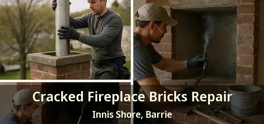 Cracked Fireplace Bricks Repair Innis Shore, Barrie - ON