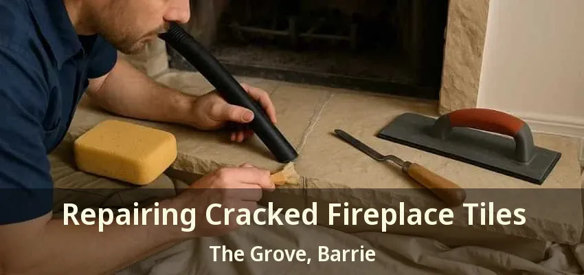 Repairing Cracked Fireplace Tiles The Grove, Barrie - ON