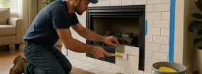 Repairing Cracked Fireplace Tiles Hewitt's, Barrie